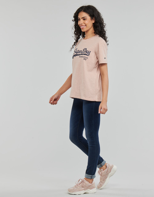 Superdry - VINTAGE LOGO BOROUGH TEE - Rose Dust