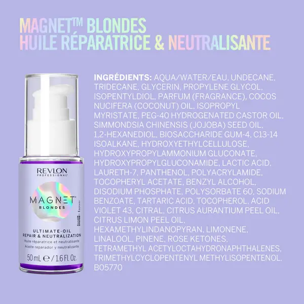 Óleo Reparador e Neutralizante Revlon Professional Magnet™ para Loiros