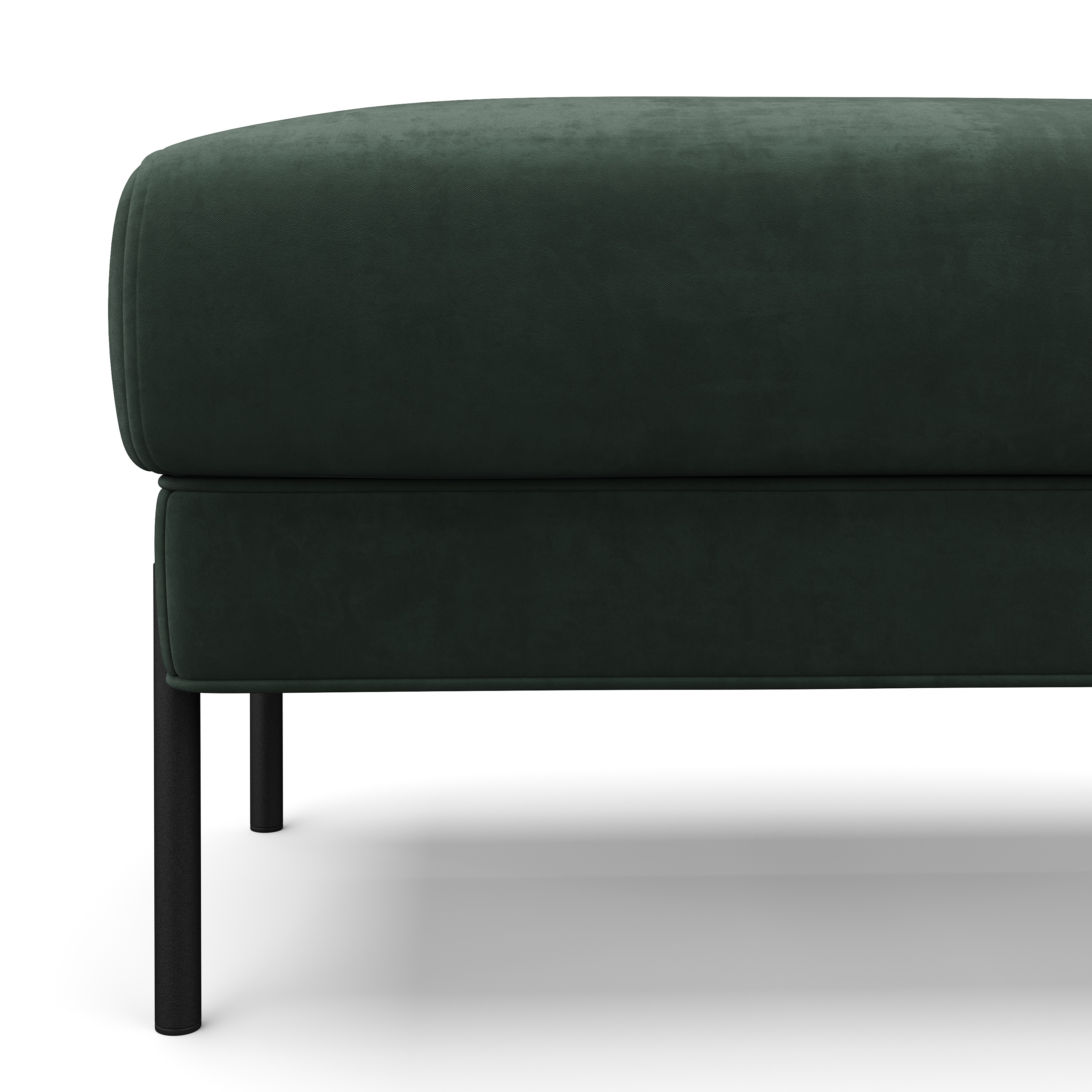 Sofa Set Samt ATTILA dunkelgrün