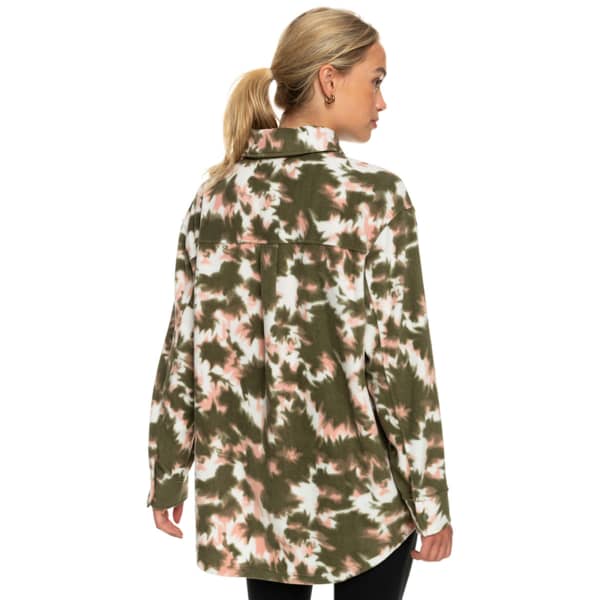 Veste polaire ROXY BECAUSE THE NIGHT PRINTED DEEP LICHEN GREEN NIMAL