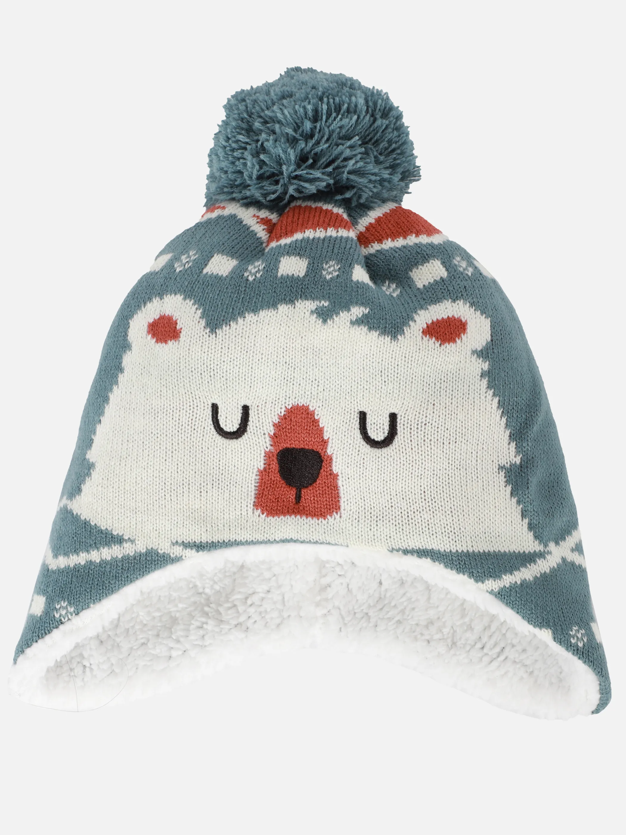Baby Jungen Strickmütze mit Bommel