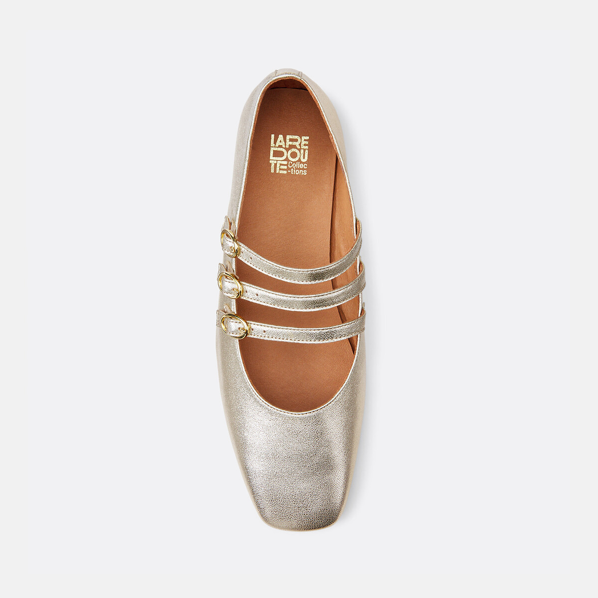 COLEÇÕES LA REDOUTE<br>Bailarina em vermelho metálico
