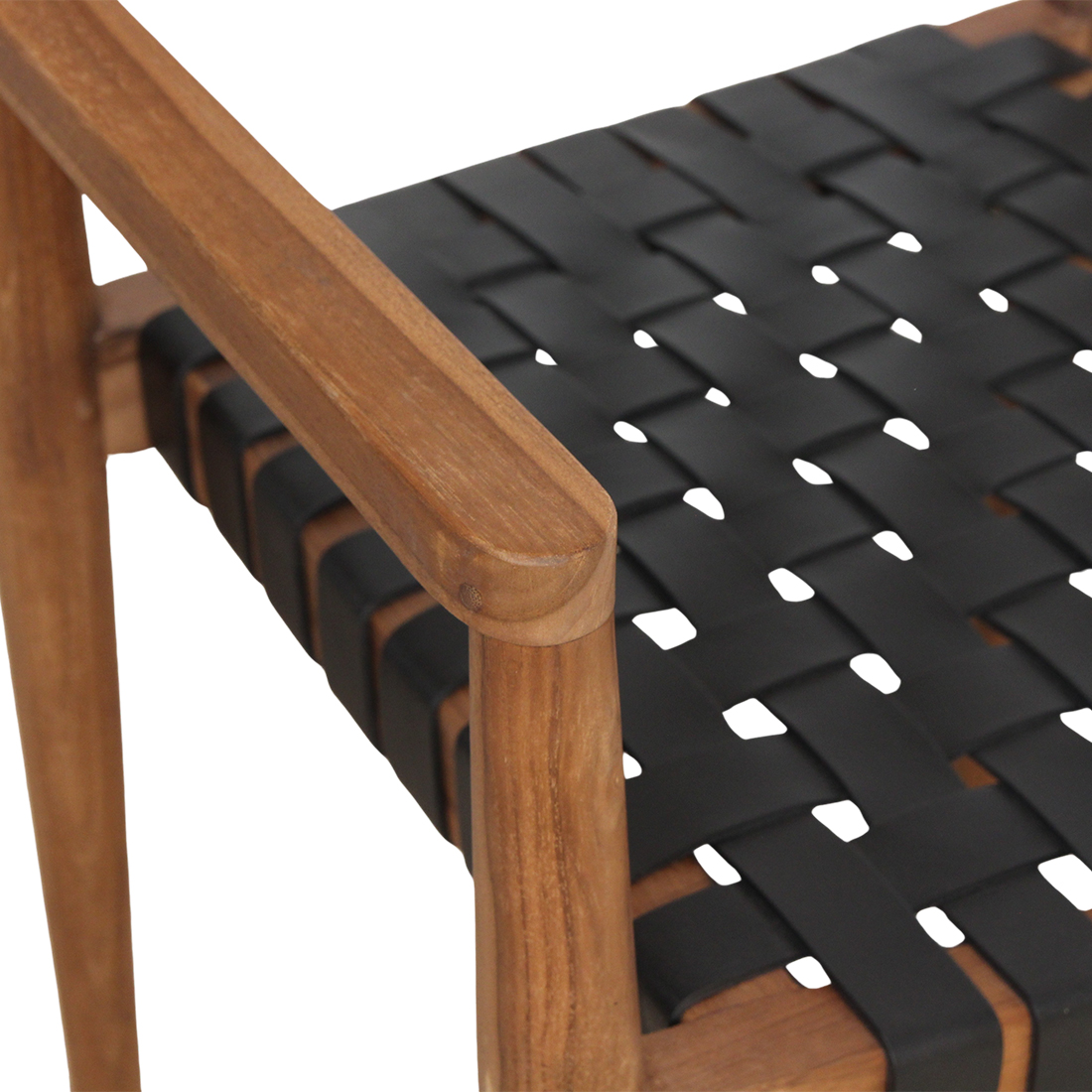 Raw Materials Amsterdam eetkamerstoel Freya met armleuning zwart - STTW5A