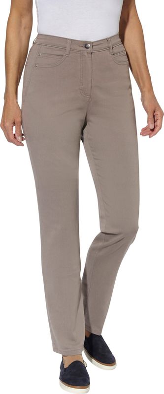 Dames 5-pocketjeans in taupe