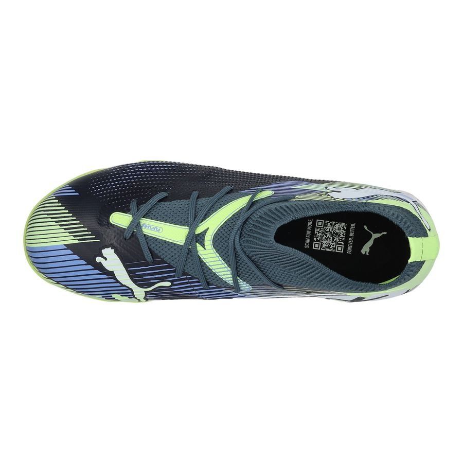 PUMA Future 7 Match   Mid IT Lights Out - Gray Skies/Blanc/Fizzy Apple Enfant