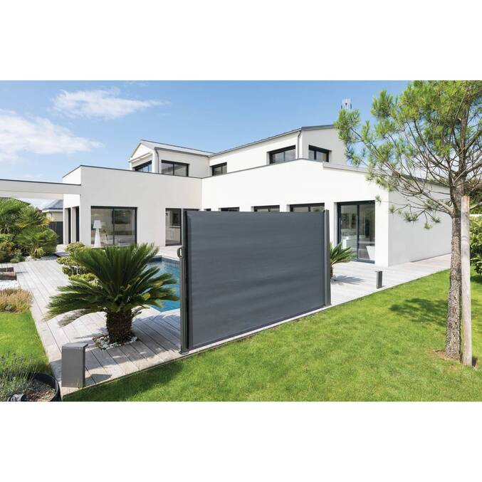 Paravent double rétractable ANTAO Graphite