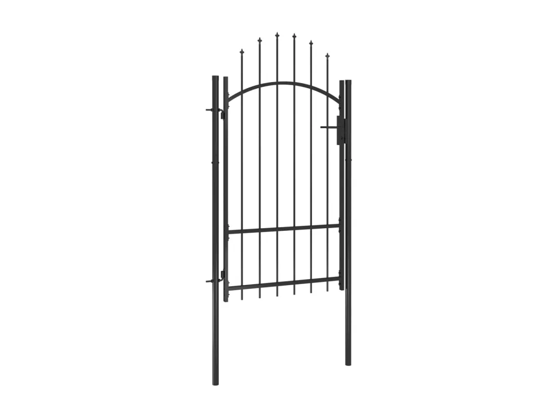 Portail de jardin Acier 1x2,2 m Noir
