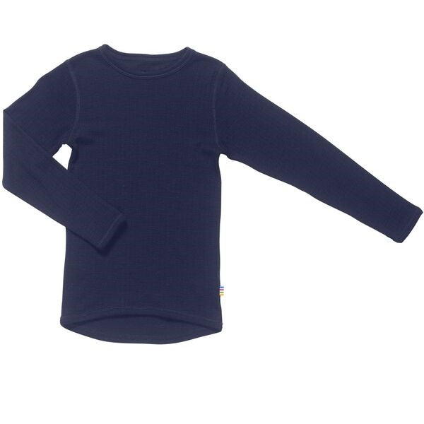 Uld Rib Marine Bluse - Joha → Luksusbaby.dk