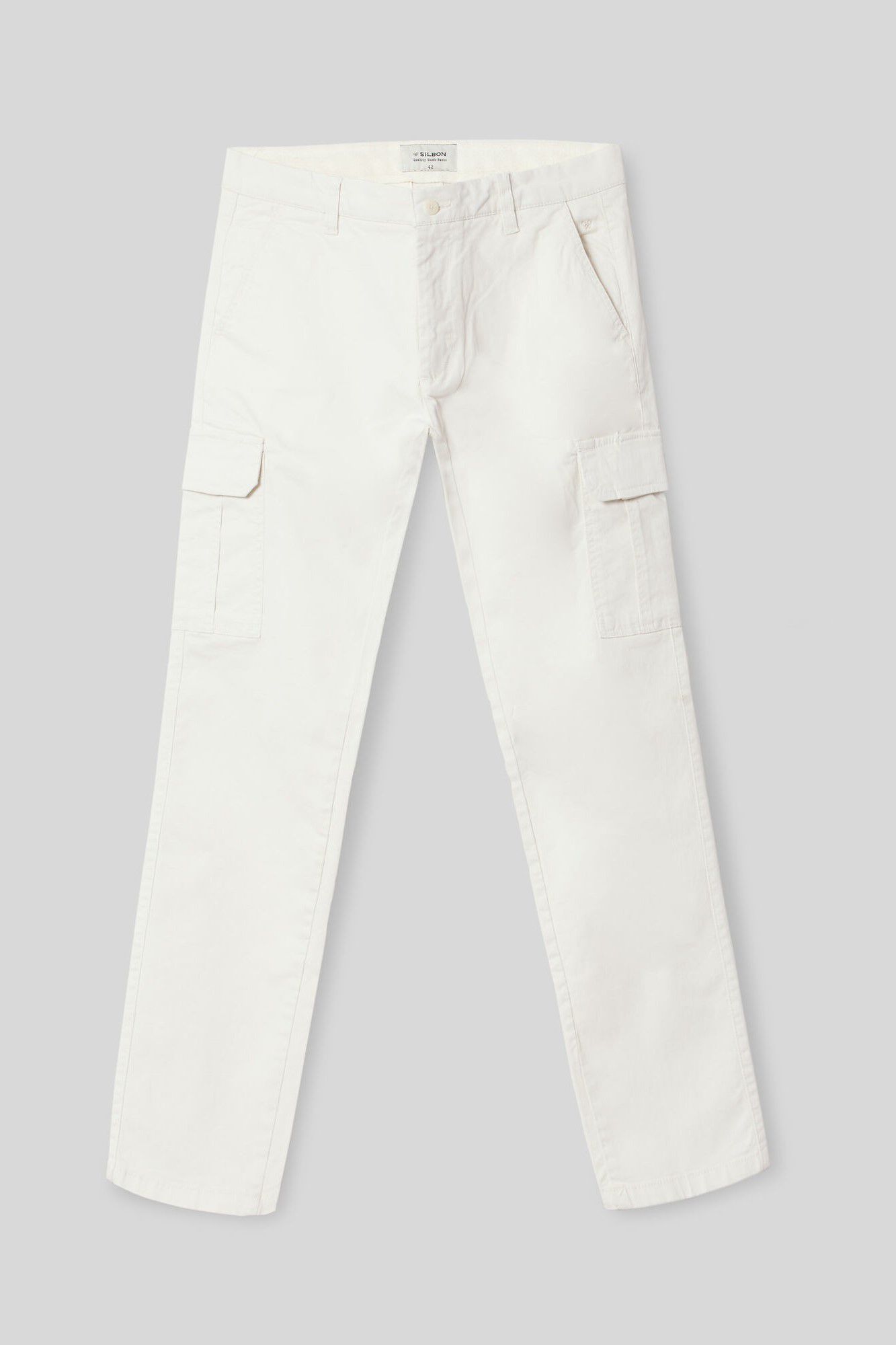 Calça esportiva cargo cor pedra - Marfim