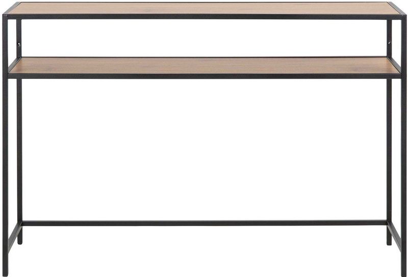 Giga Living - Sidetable Bronx - MDF Naturel - Zwart Metaal