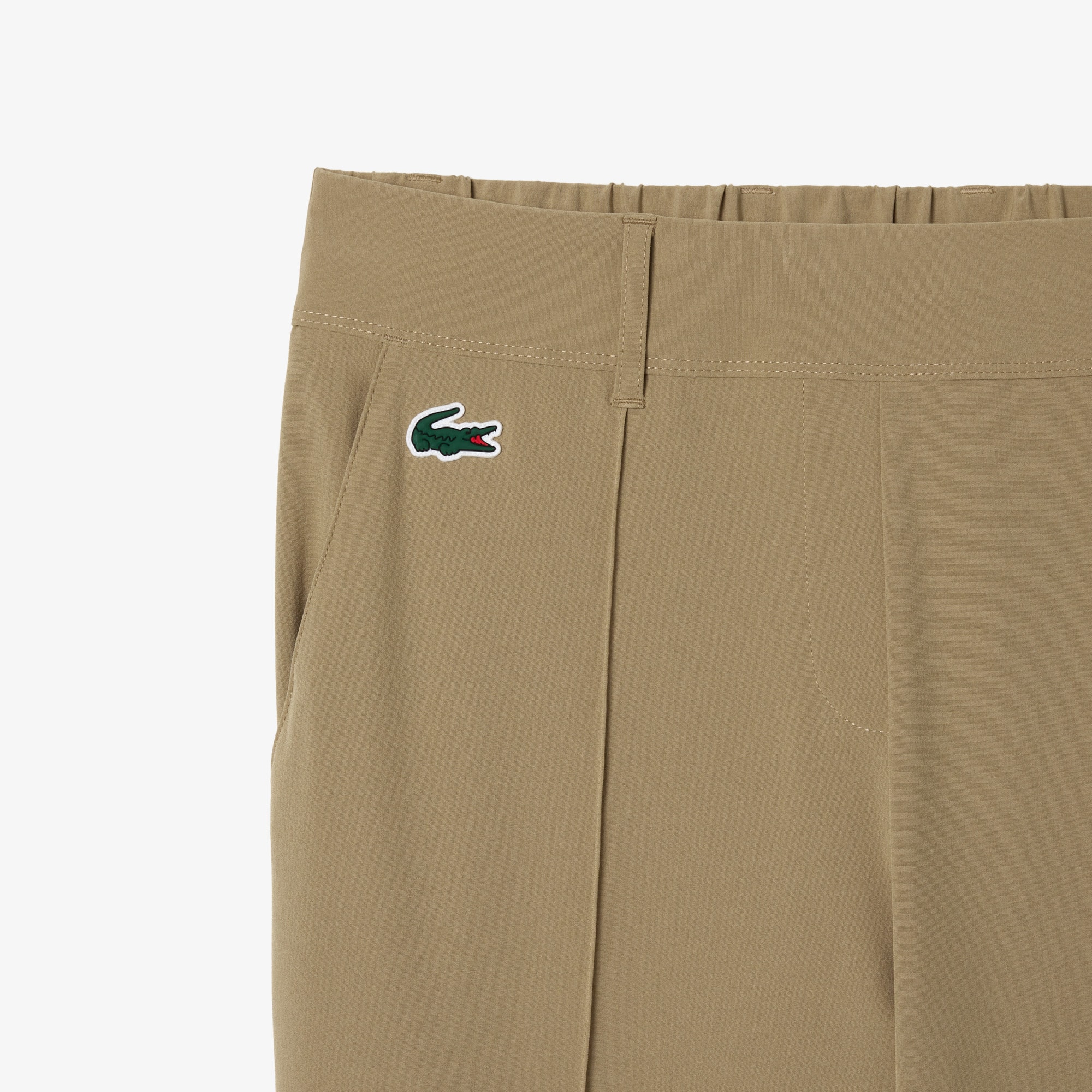 Pantalon femme Golf Lacoste SPORT en taffetas extensible ultra-dry Pantalons & Shorts - Beige - Lacoste - Femme