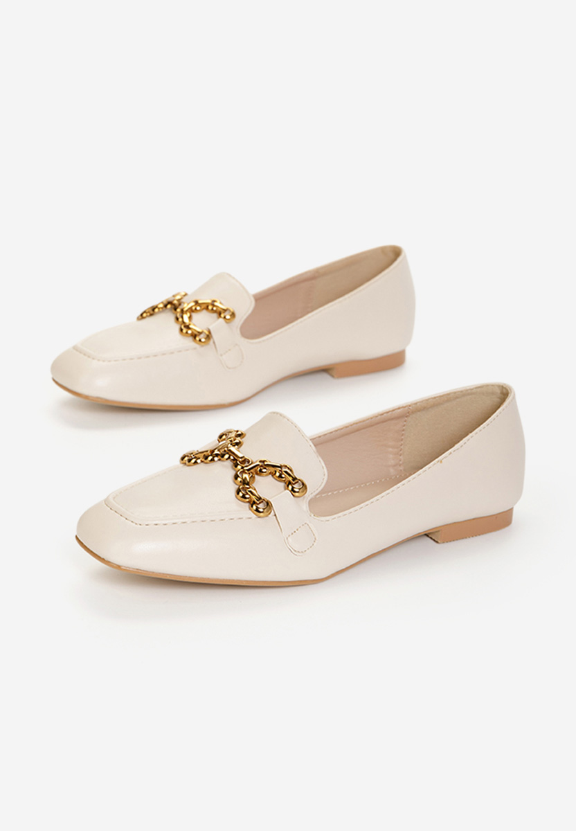 Mocassins élégants femme beige Galaia