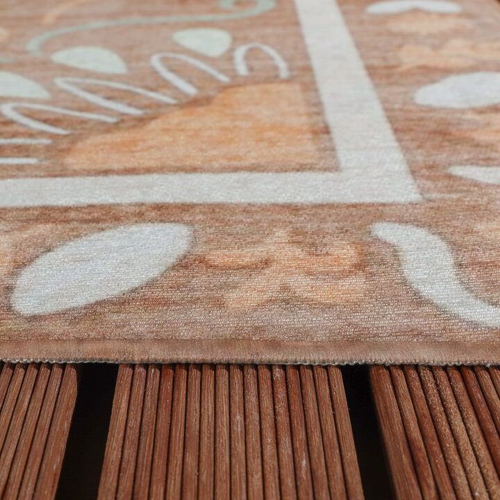 Buitenvloerkleed - Maui Border Terracotta
