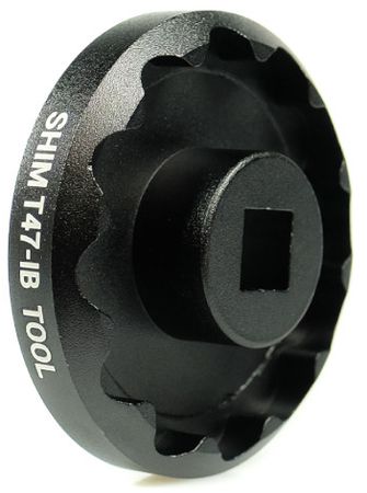 T47 Tretlagerwerkzeug für Praxis Works Shimano Hollowtech II Road Tretlager  black  12 Nocken
