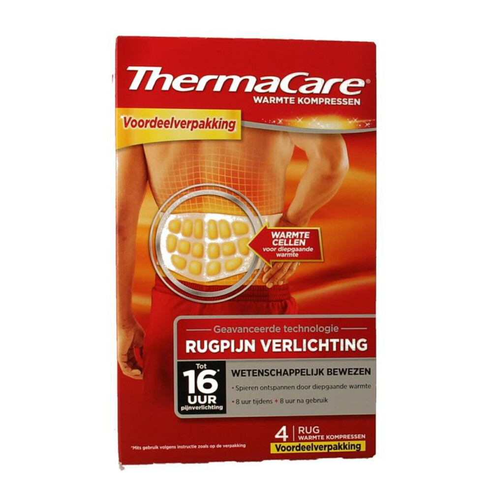 Thermacare Promopack Rugpijn Verlichting4 stuks