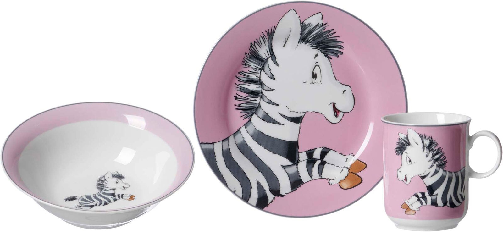Ritzenhoff & Breker Kindergeschirr-Set Happy Zoo Zoe 3-teilig