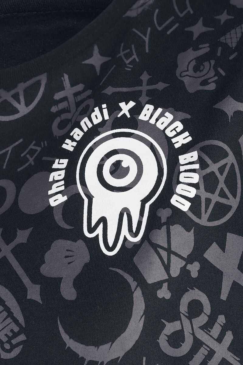 Phat Kandi X Black Blood by Gothicana - Robe T-shirt | Black Blood by Gothicana Robe mi-longue