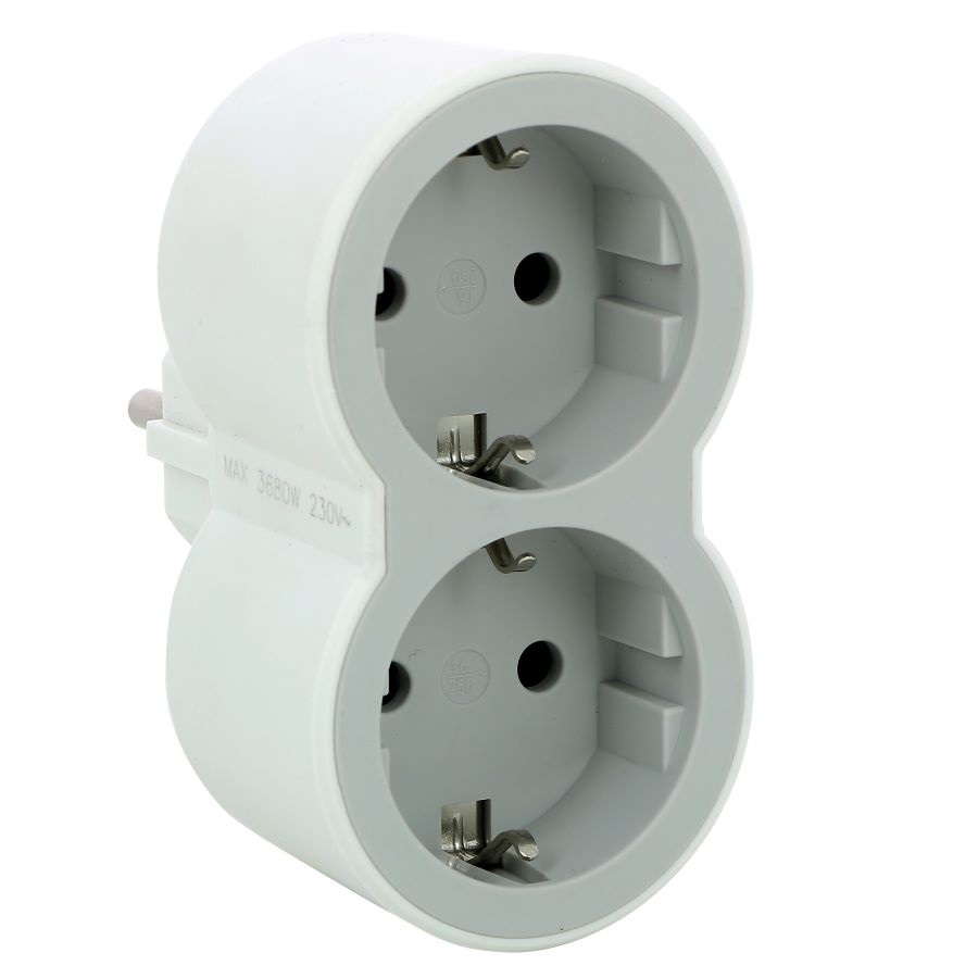 FICHA 2X2P T OBT LEGRAND BRANCA/CINZA