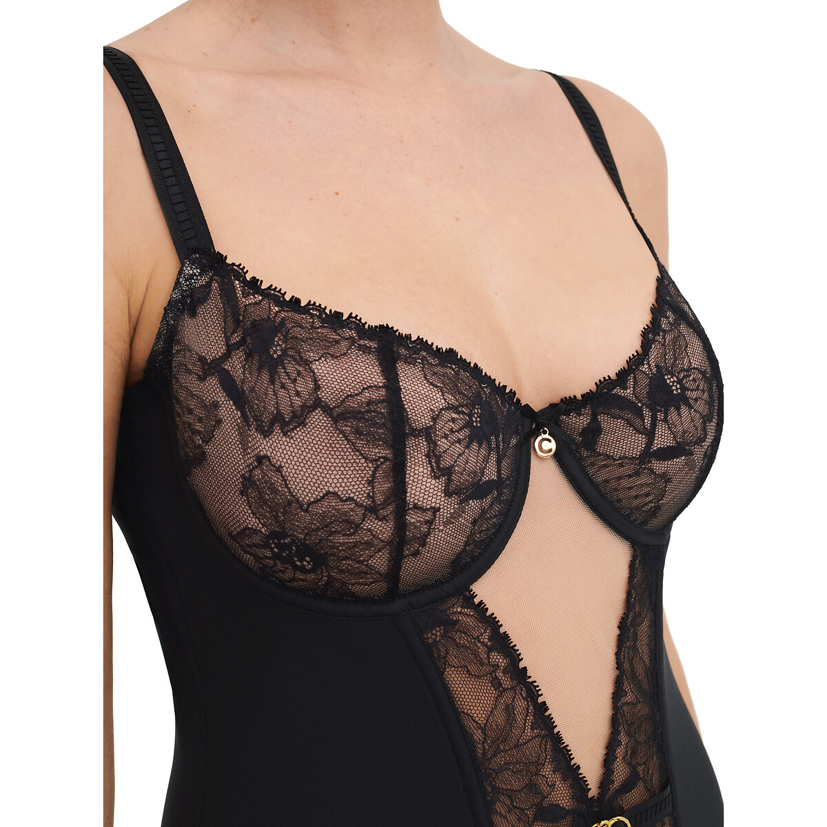CHANTELLE<br>Corset em renda Orquídeas