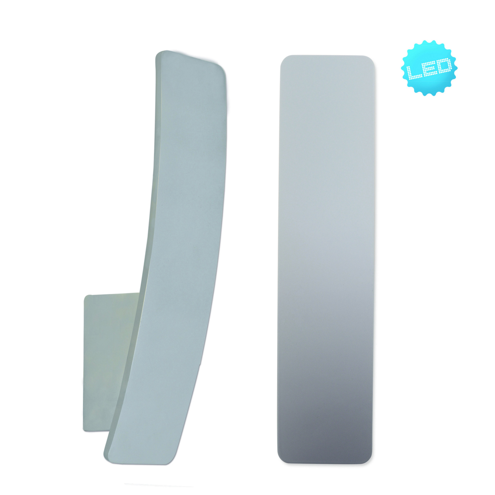 LED-Wandleuchte STAN - silber - 29,5 cm
