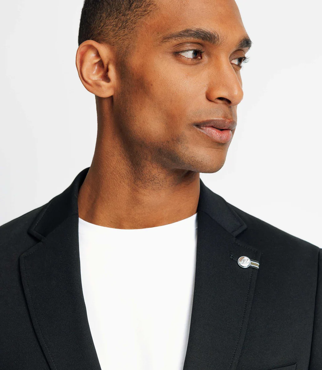Veste ville maille noir