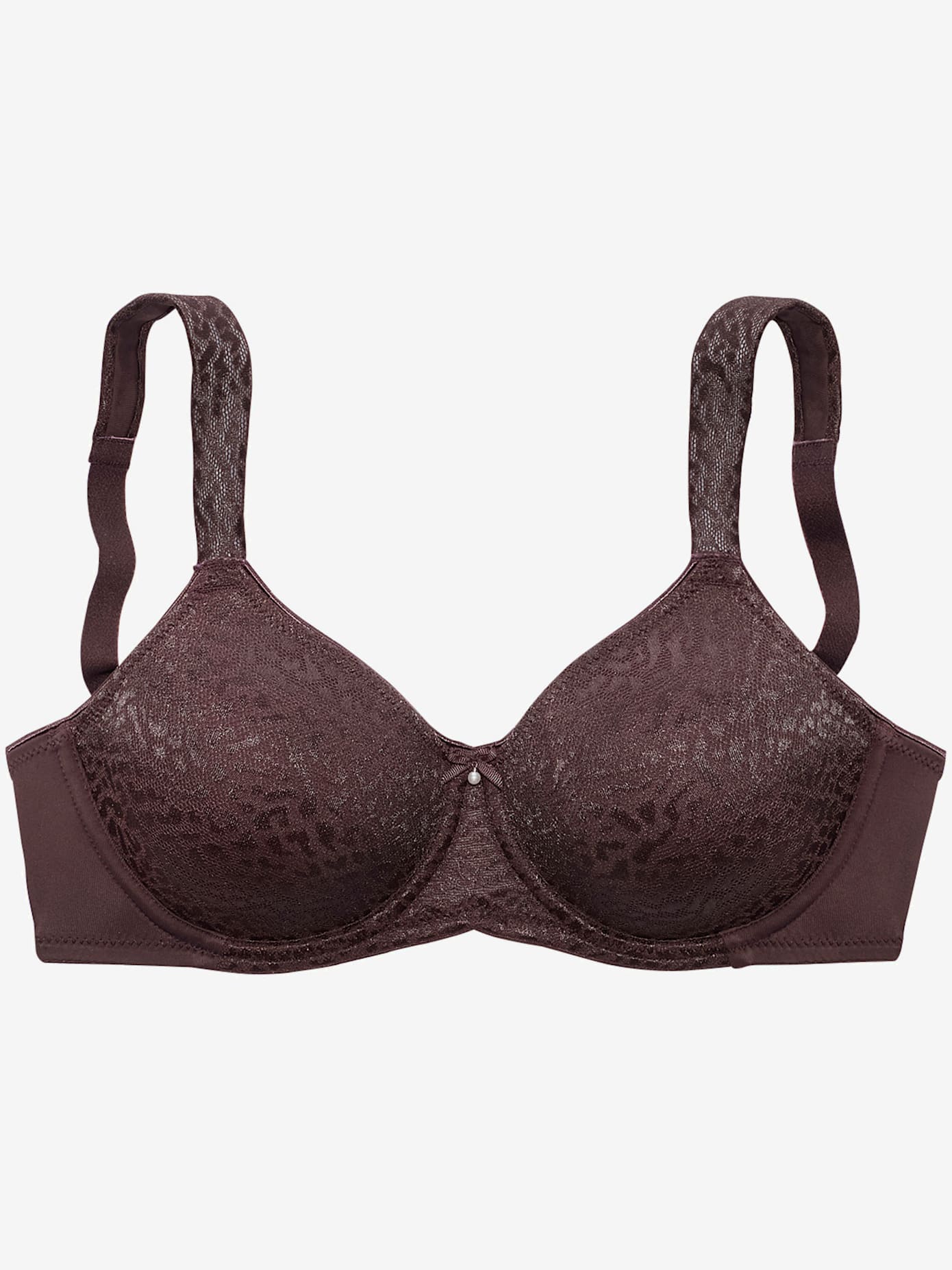 Soutien-gorge minimiseur féminin en qualité jacquard brillante