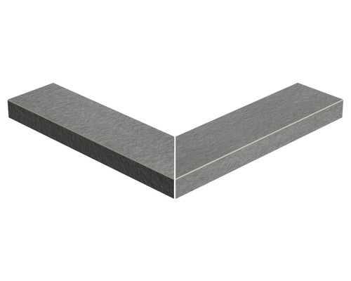 FLAIRSTONE Zwembadrand, Titan buitenhoekstuk 90° grijs 60 x 15 x 5 cm