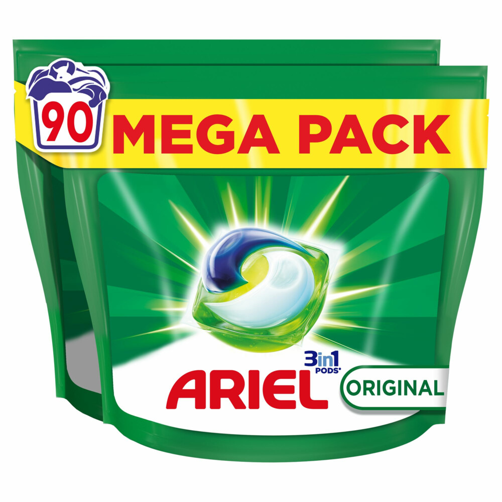 Ariel 3in1 Wasmiddel Pods Original90 stuks