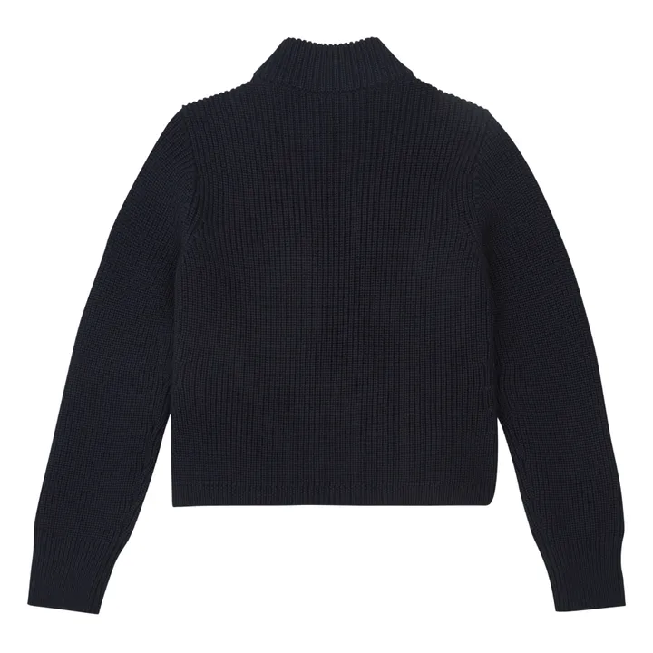 Moncler Veste Bi-matière Logo | Bleu marine