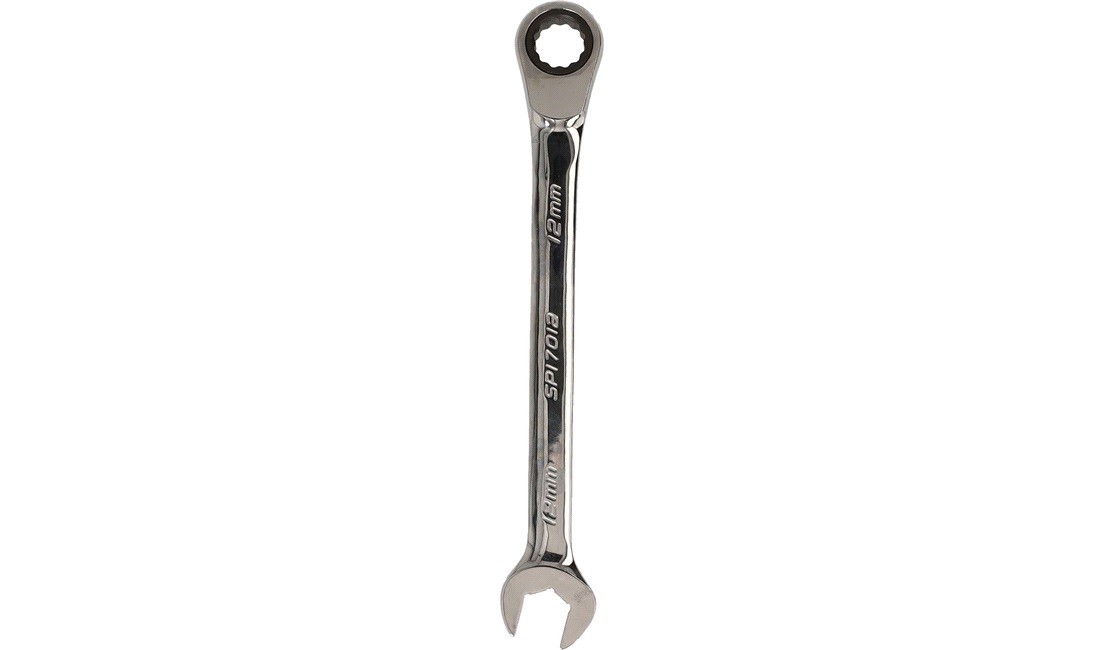 Ringgaffelnøgle 12mm m/skralde vendbar