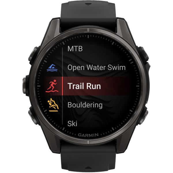 Montre cardio GPS GARMIN FENIX 8 AMOLED 43MM SAPPHIRE TITANE TITANE CARBON GREY