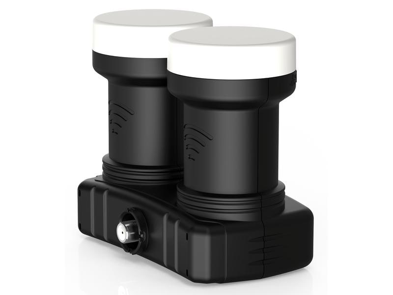 Satelliten TV Zubehör LNB Monobloc Single Dure-line Kompaktes LNB für gleichzeitigen Satellitenempfang von z.B. ASTRA 19.2° Ost und HOTBIRD 13° Ost (6°)