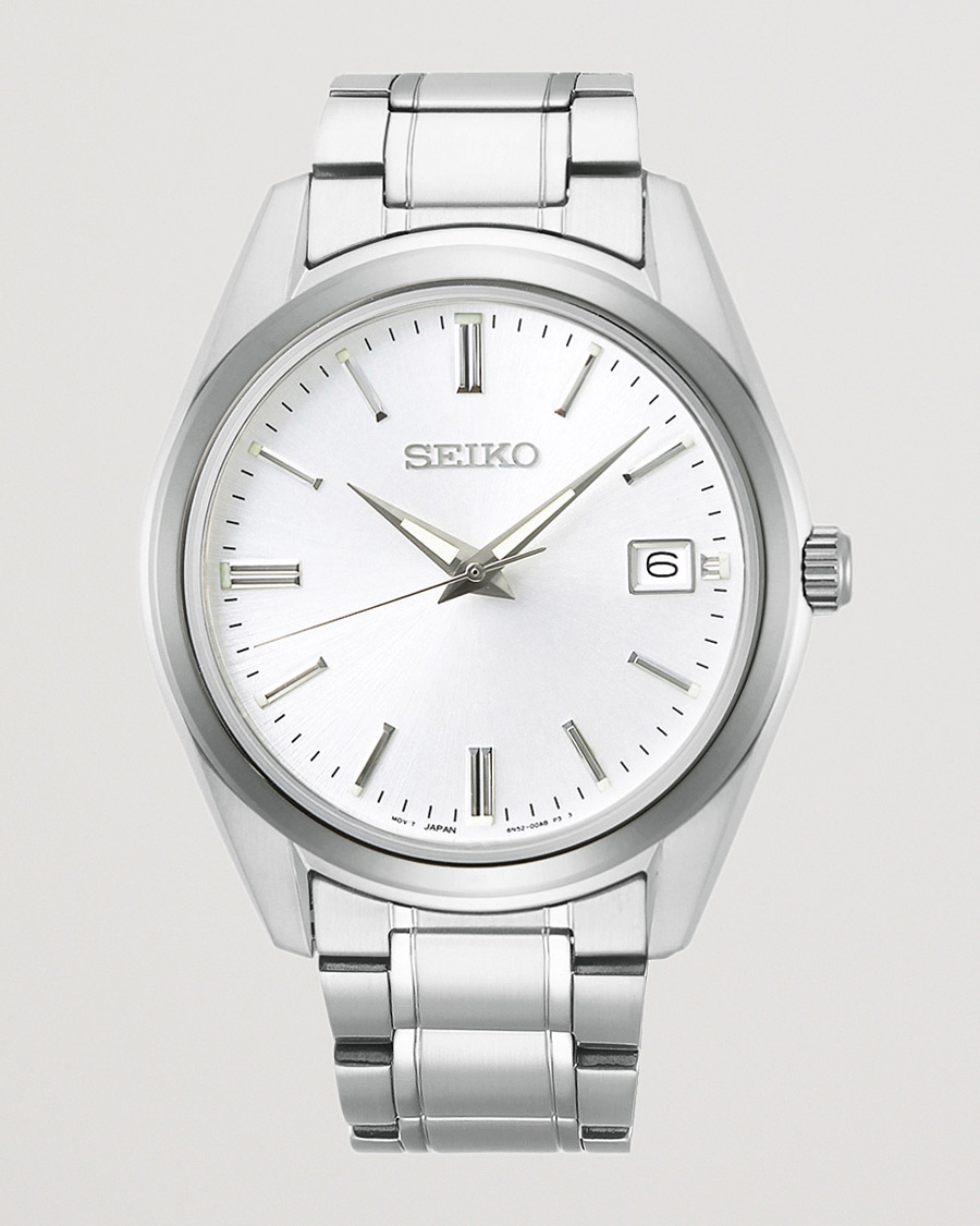 Seiko Sapphire 40mm Steel Silver Dial
