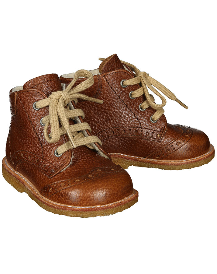 Lauflernschuhe WINTER WALK gefüttert in cognac