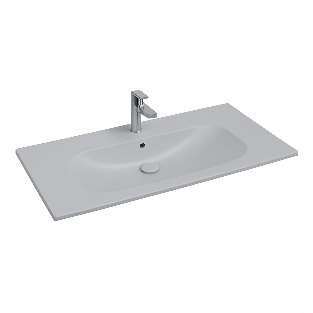 Isvea Infinity wastafel 100x50cm grijs
