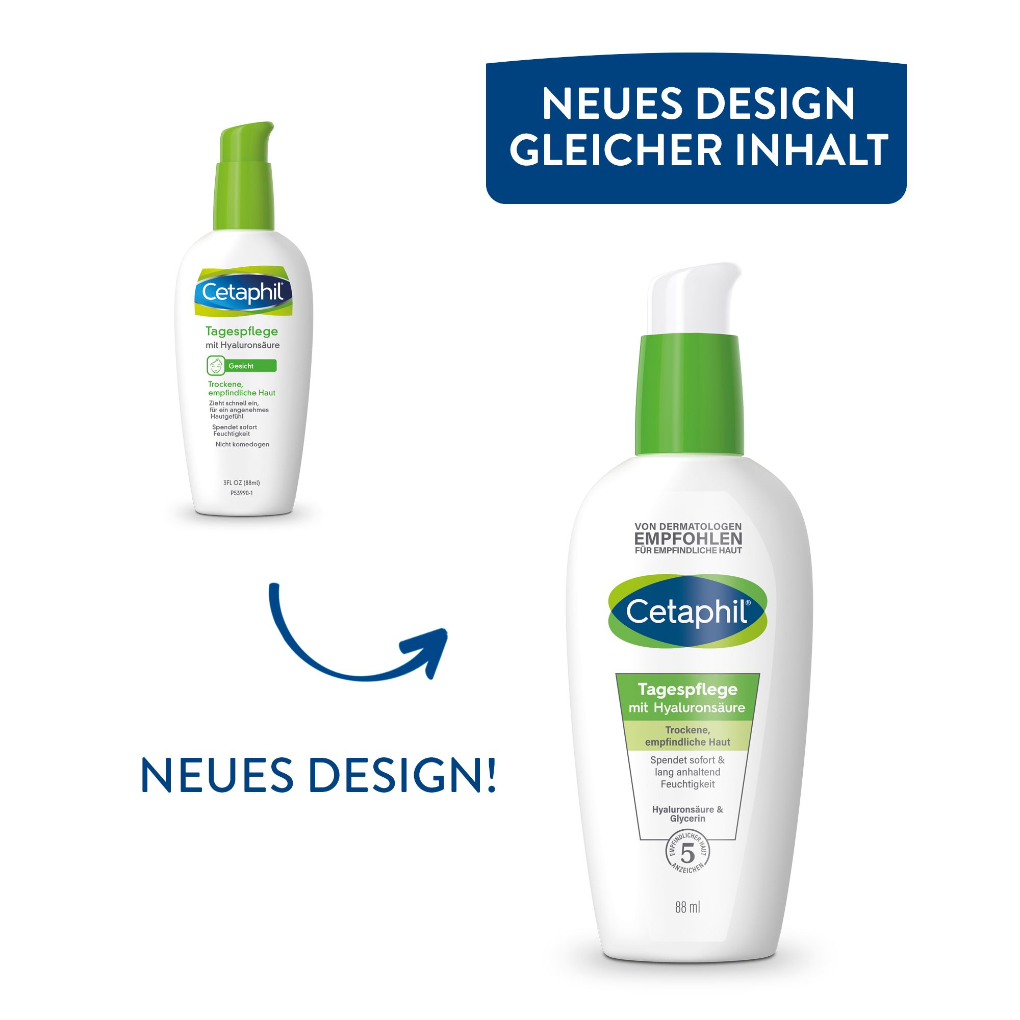 CETAPHIL Tagespflege mit Hyaluronsäure Sanfte Anti-Aging Pflege für das Gesicht