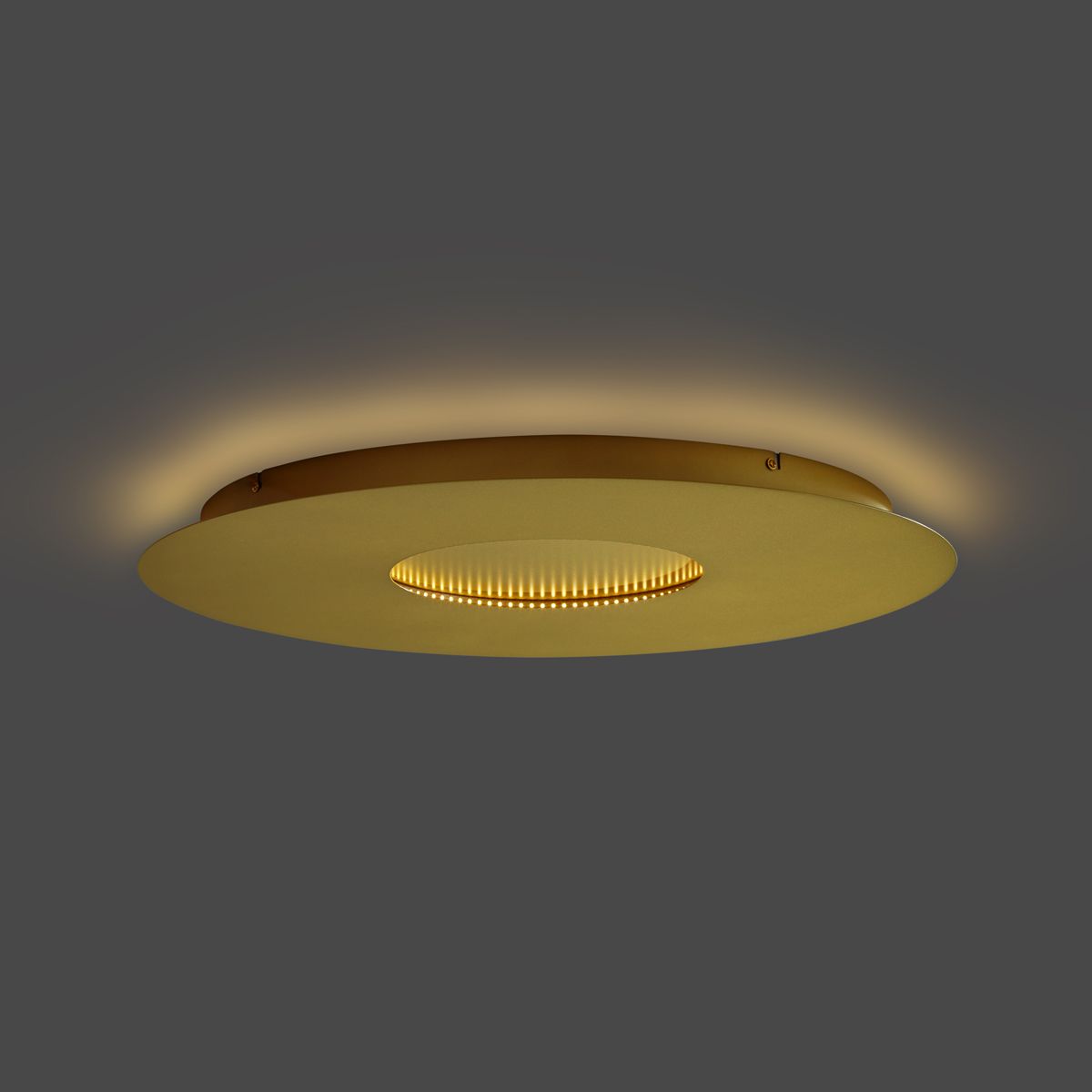 Moderne plafondlamp goud 60cm incl. LED 3-staps dimbaar - Morning