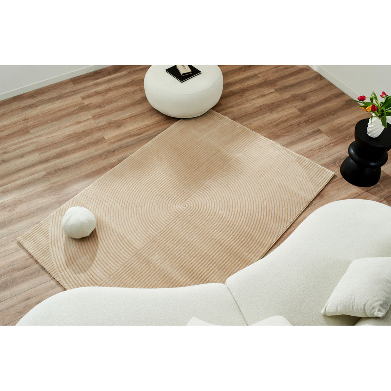 Nazar Rugs Tapis Bianca 159 beige - 160x230 cm