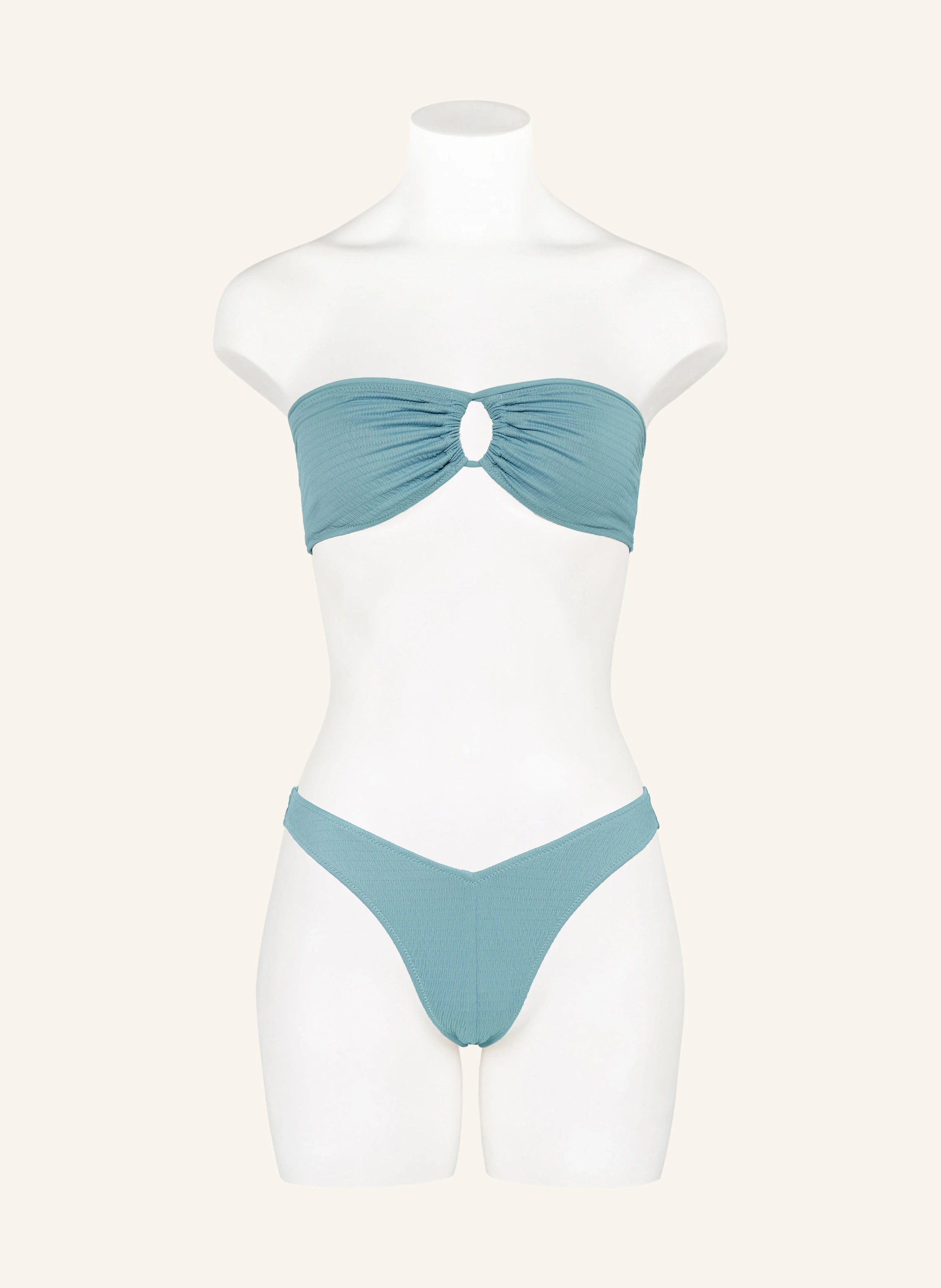 Calvin Klein Set CK MONOGRAM TEXTURE: Bralette-Bikini-Top und Haargummi