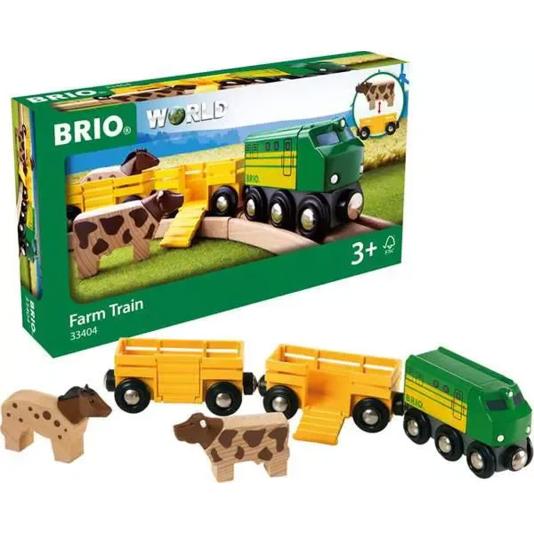 brio trein met boerderijdieren - 5-delig