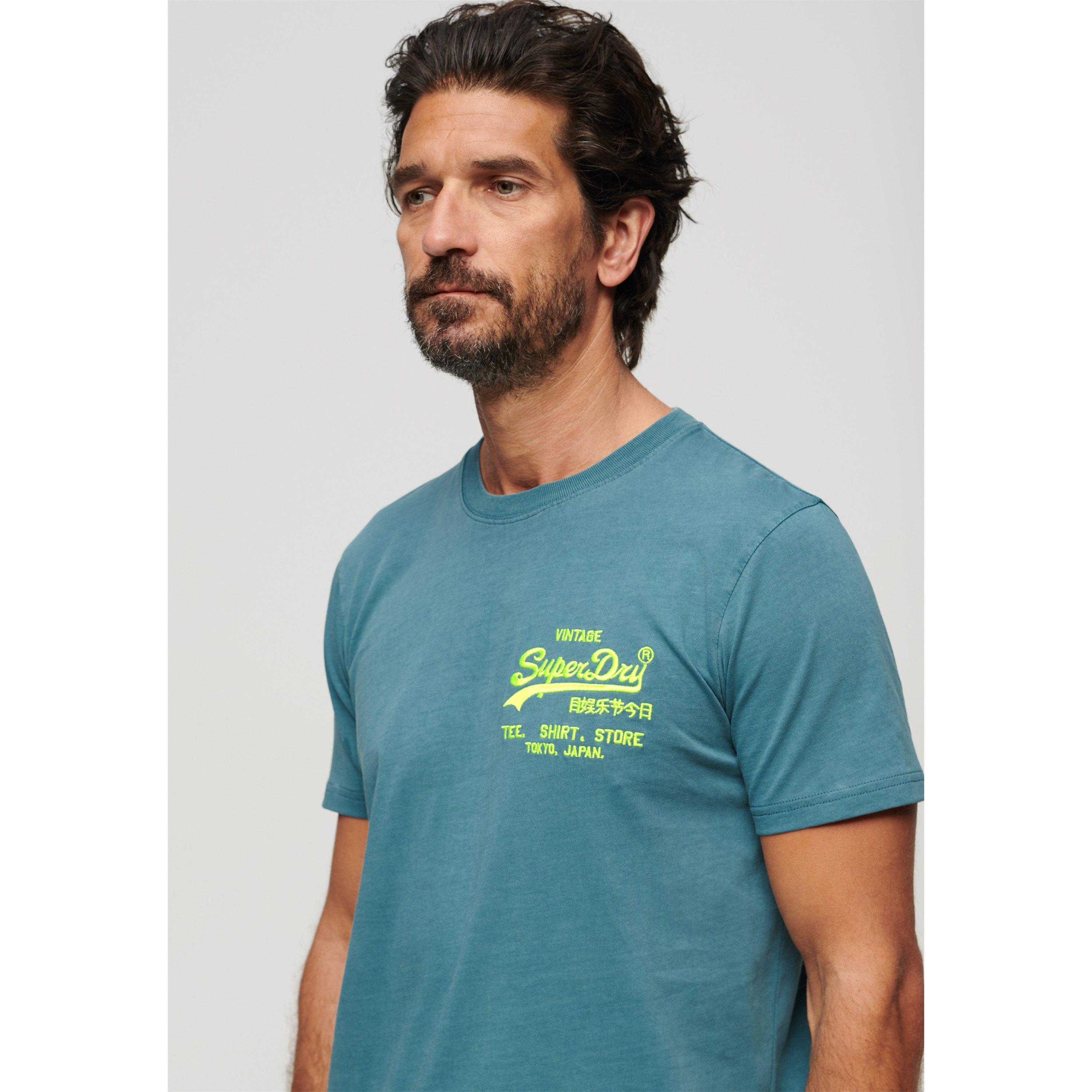 Superdry Neon Vintage Logo T Shirt
