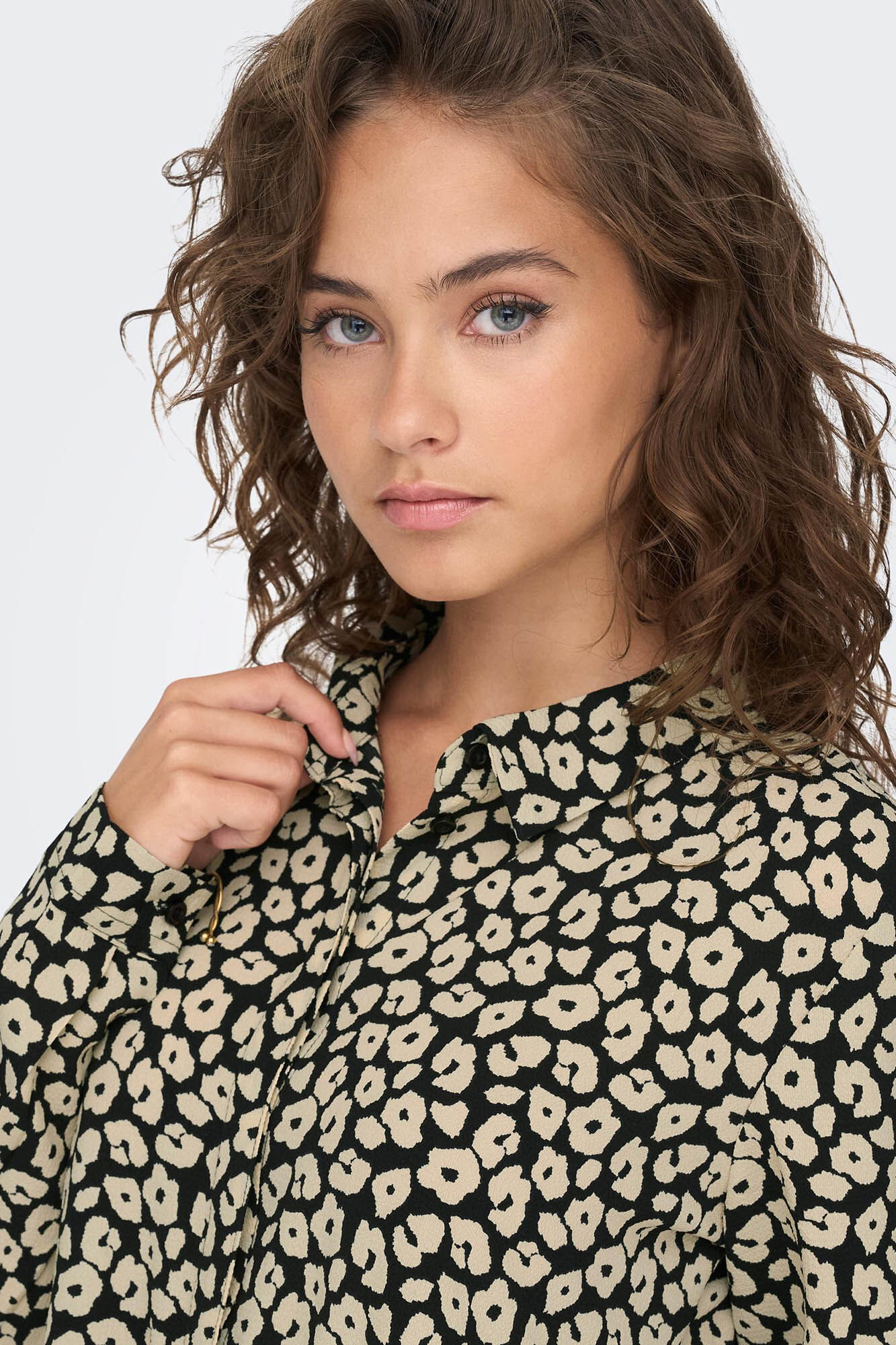 vestido camisa estampado