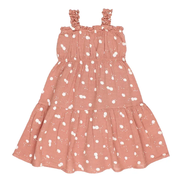 Búho Robe Gaze de Coton Bio Pommes | Terracotta