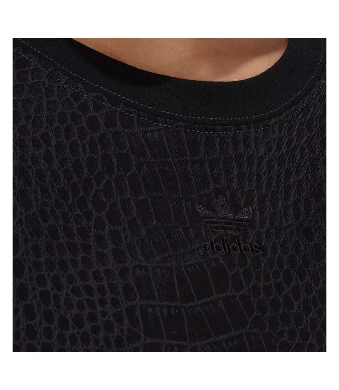 T-shirt Noir Femme Adidas Serpent