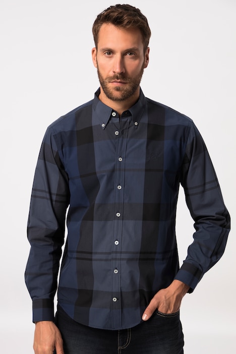 Karohemd, Langarm, Buttondown-Kragen, Modern Fit, bis 8 XL
