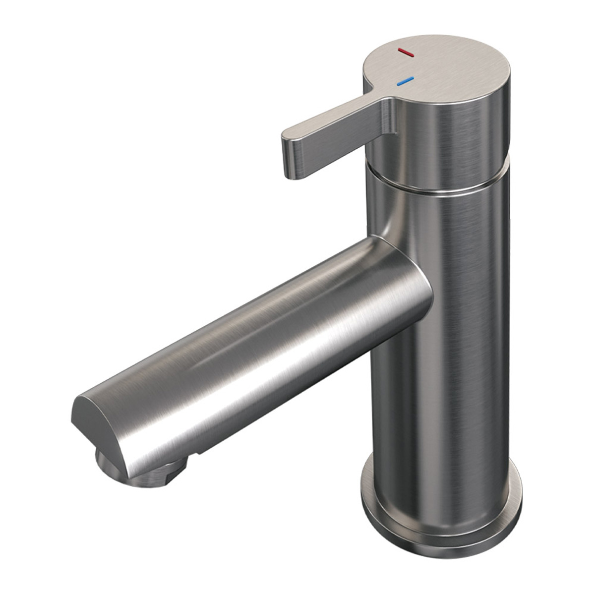 Brauer Brushed Edition ColdStart wastafelkraan energy-saving model E RVS geborsteld PVD