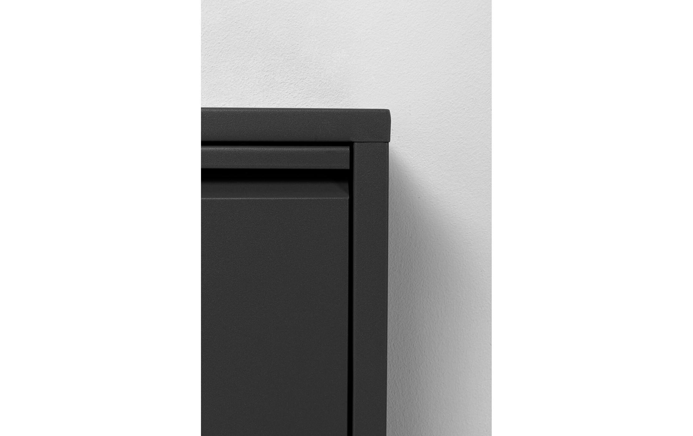 Schuhschrank Caruso 3-er, 50 x 103 cm, Schwarz<br>Schuhschrank