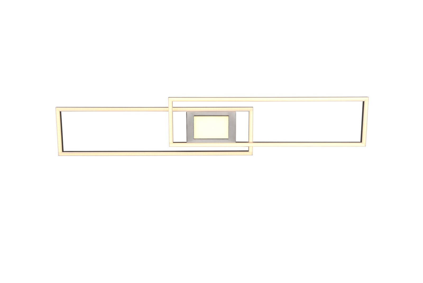 TRIO LED Deckenlampe GANADO 21 x 110 cm nickelfarbig