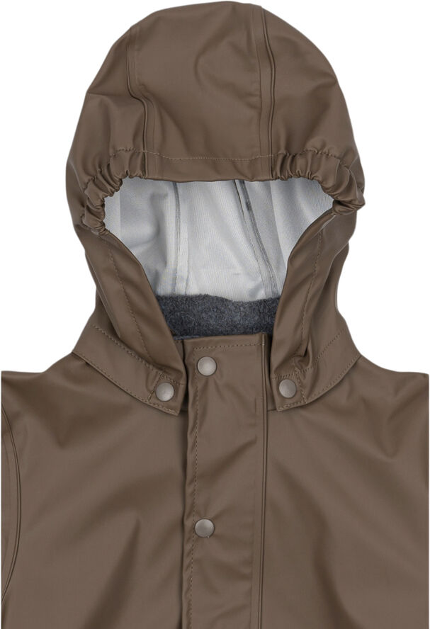Mikk-Line PU Rain w. Susp. Recycled Chocolate chip