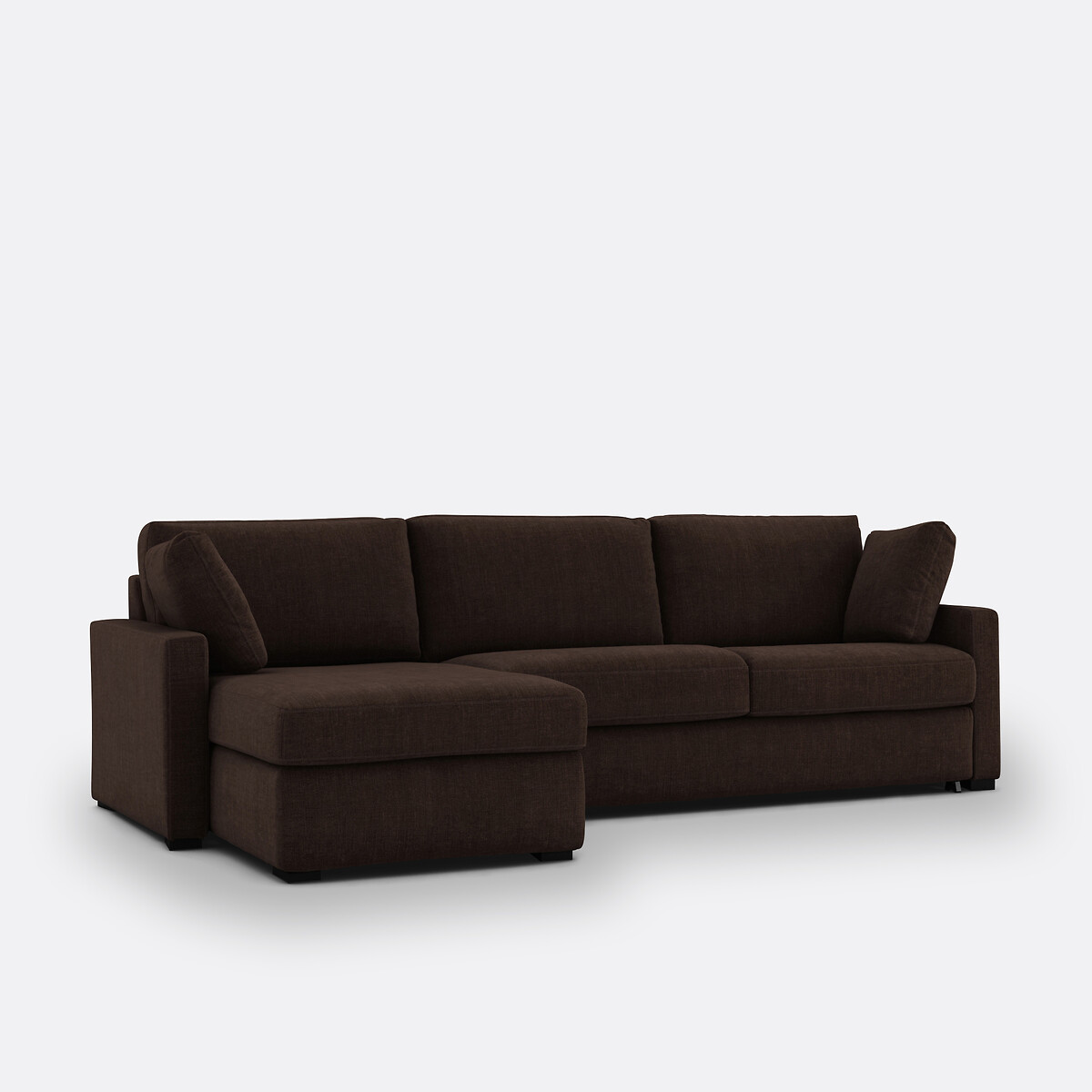 LA REDOUTE INTERIEURS<br>Sofá cama de canto algodão/linho, Bultex, Timor